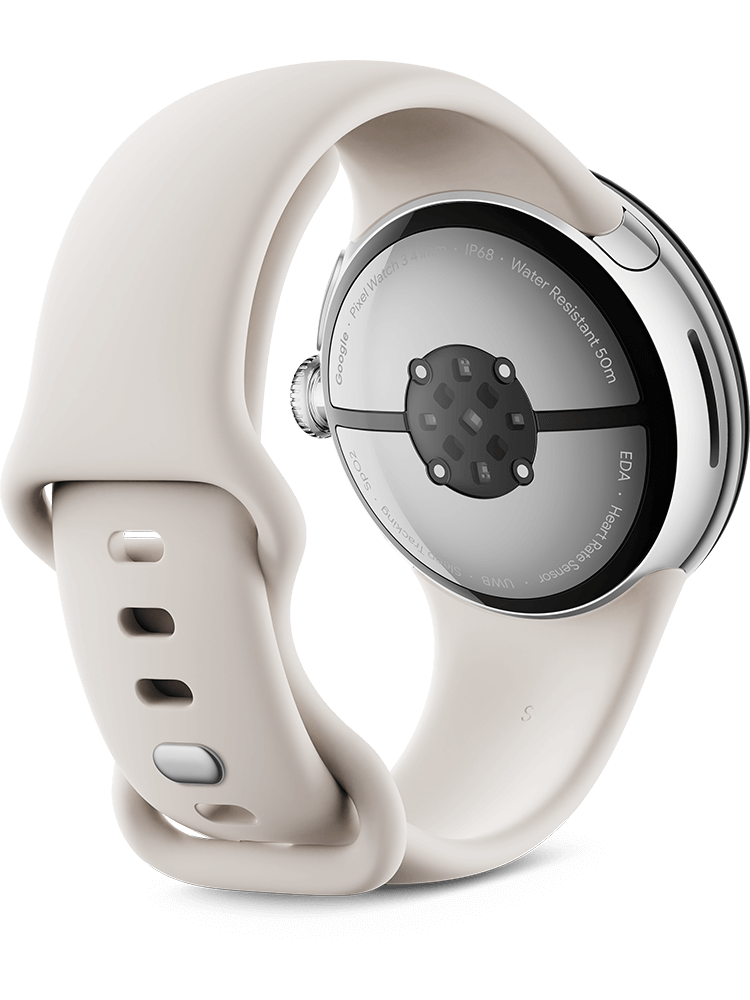 Google Pixel Watch 3 41 mm, Silver Porcelain