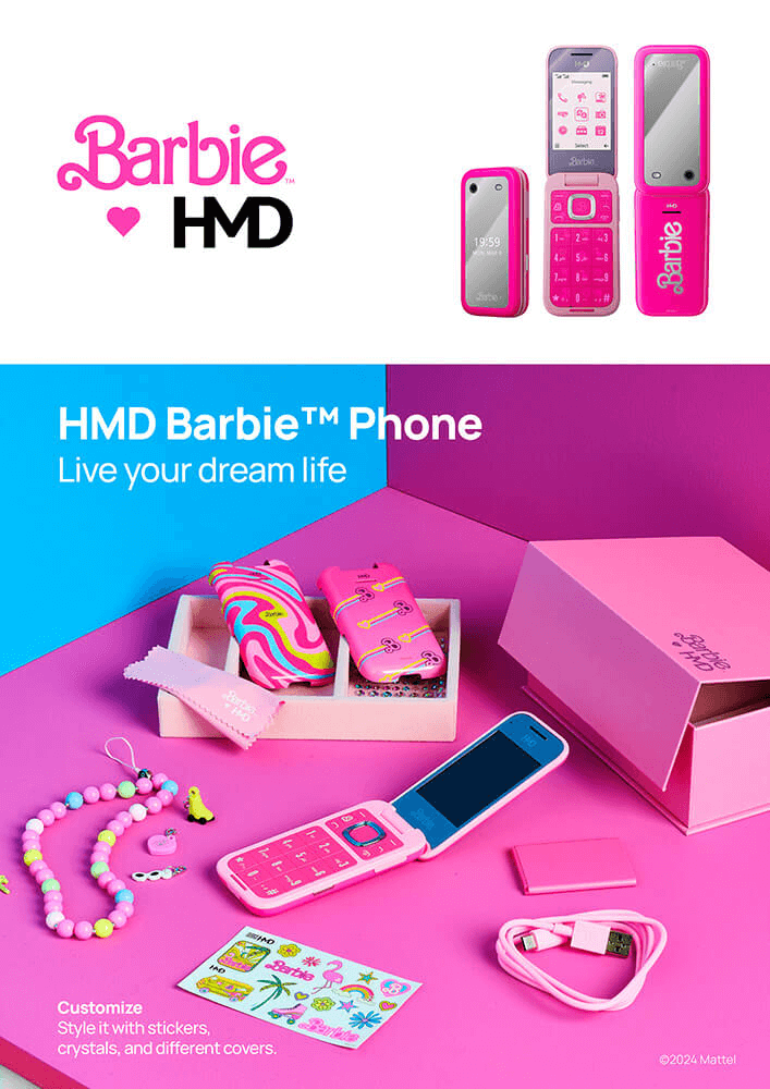 HMD Barbie phone 128 MB - Pink