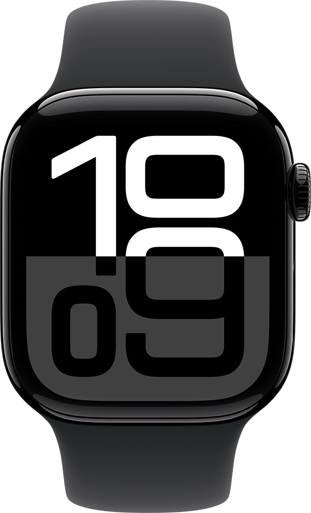 Apple Watch Series 10 GPS Cell 42 mm, Band S-M, Jet Black