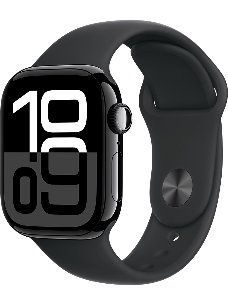 Apple Watch Series 10 GPS Cell 42 mm, Band S-M, Jet Black