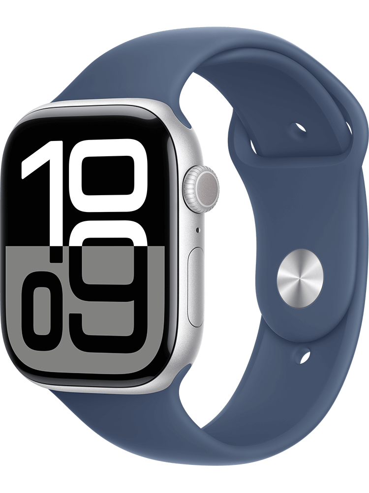 Apple Watch Series 10 GPS Cell 46 mm, Band S-M, Silver