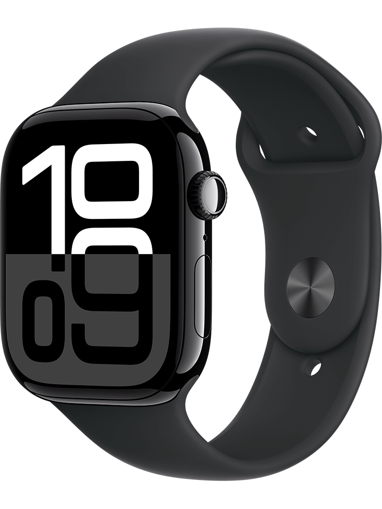 Apple Watch Series 10 GPS Cell 46 mm, Band S-M, Jet Black