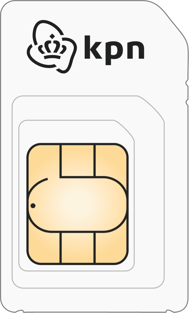 KPN - Carte SIM prépayée avec un crédit de 10 €
