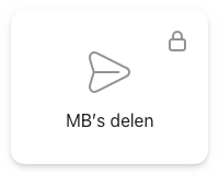 Login om mb's te delen