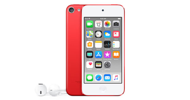 iPod touch in het rood