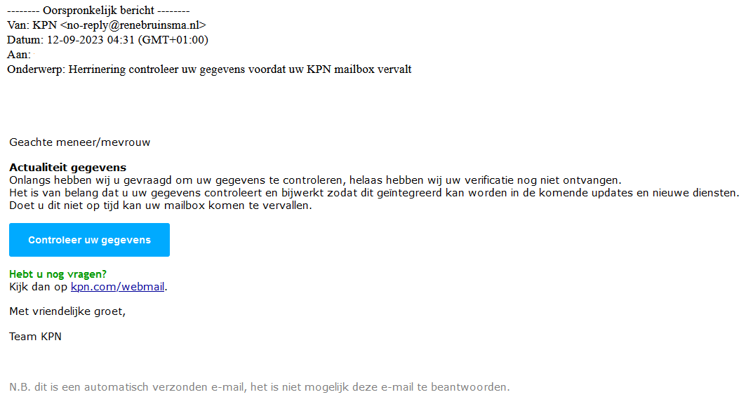 Hoe Herken Ik Valse E-mails (phishing)? | KPN